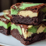 Matcha Cheesecake Swirl Brownies