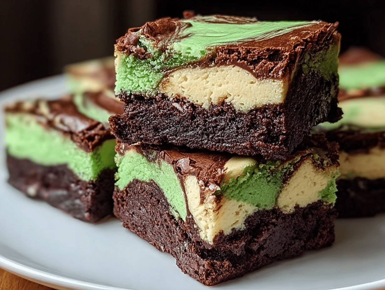 Matcha Cheesecake Swirl Brownies