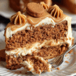 Moist Biscoff Cake Slice