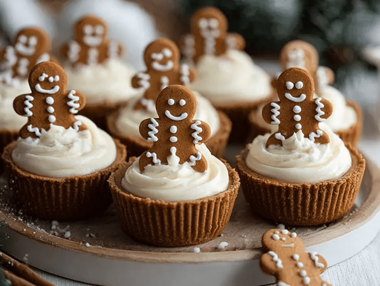 No-Bake Gingerbread Cheesecake Cups Recipe