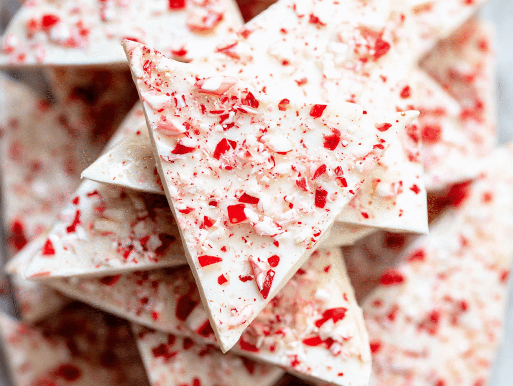 No Bake Peppermint bark