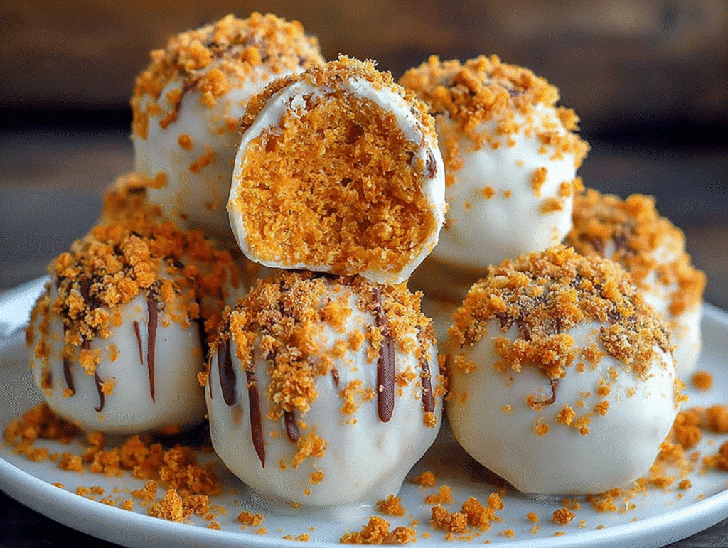 No Bake Pumpkin Cheesecake Balls