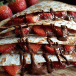 Nutella Strawberry Quesadilla