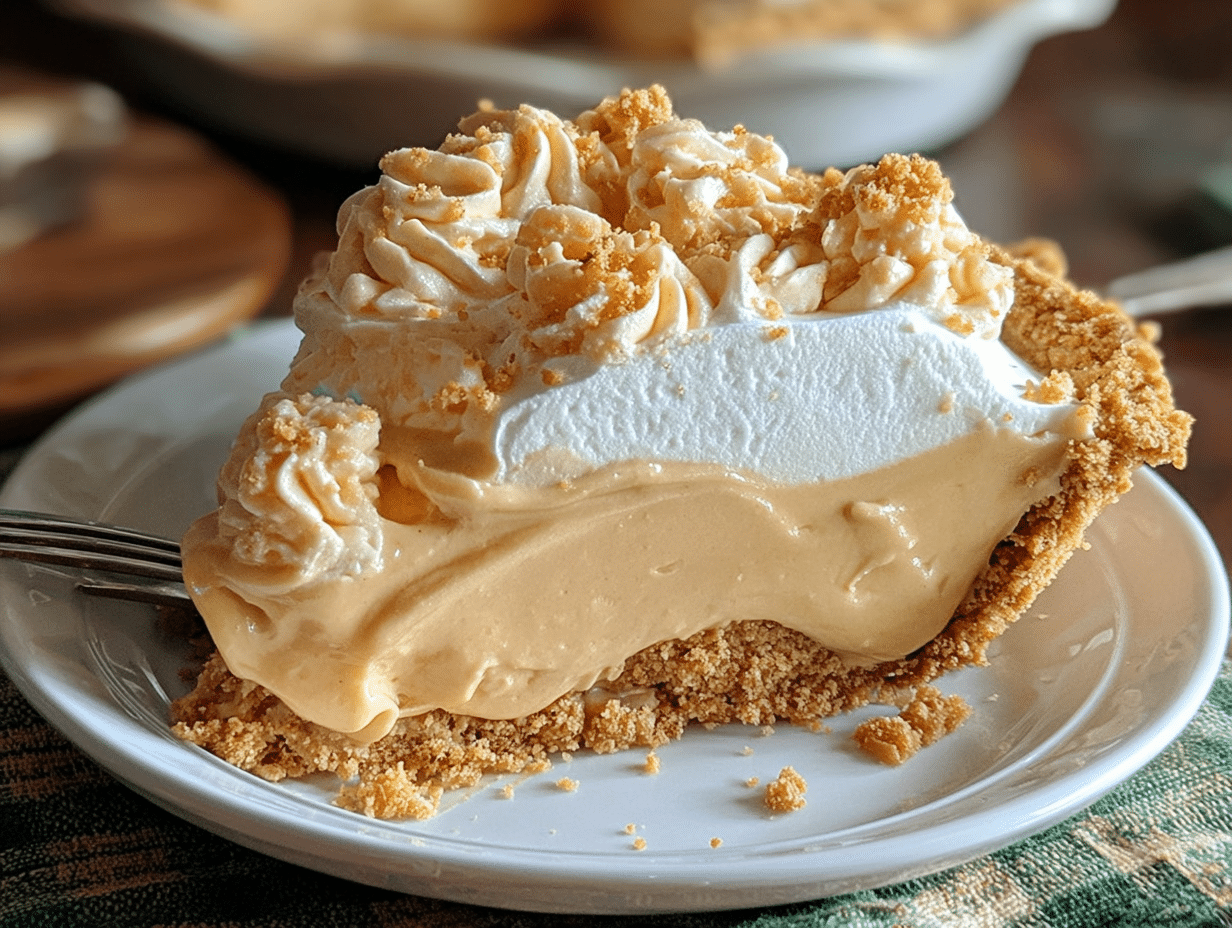 Old Fashioned Amish Peanut Butter Dream Pie