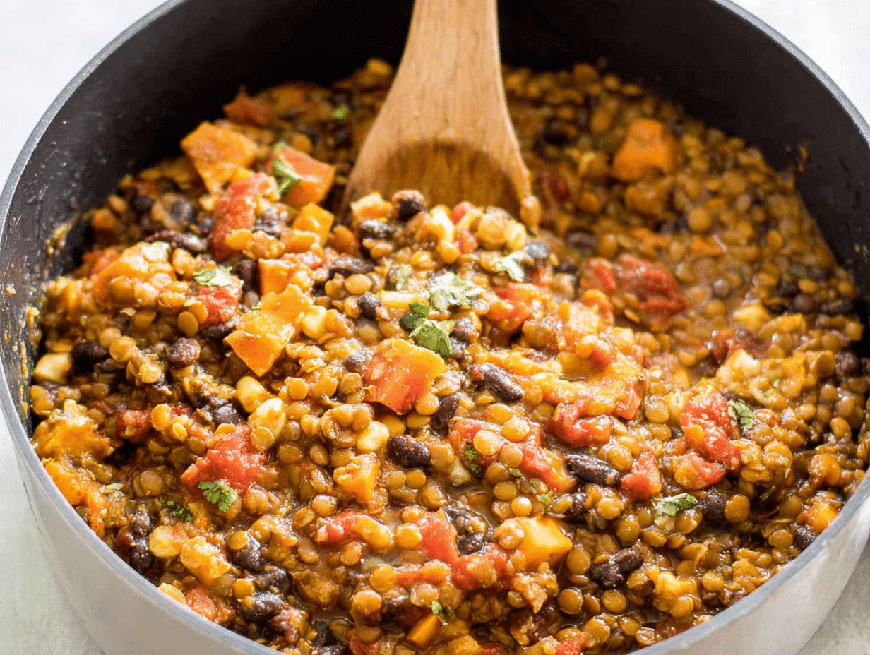 One Pot Mexican Lentils