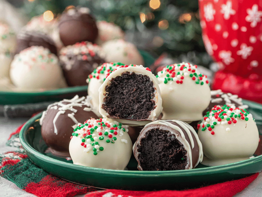 Oreo Balls for Christmas