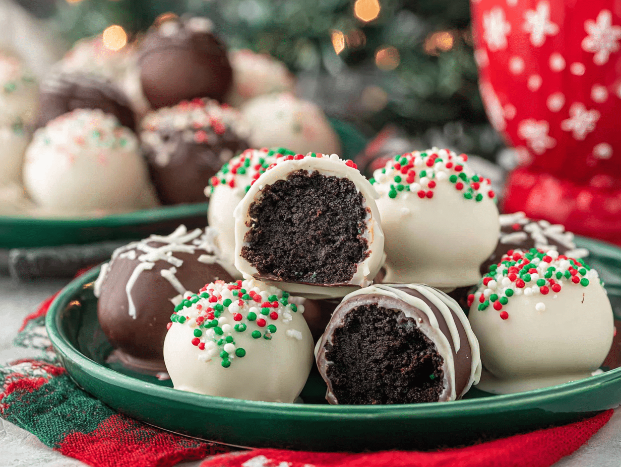 Oreo Balls for Christmas