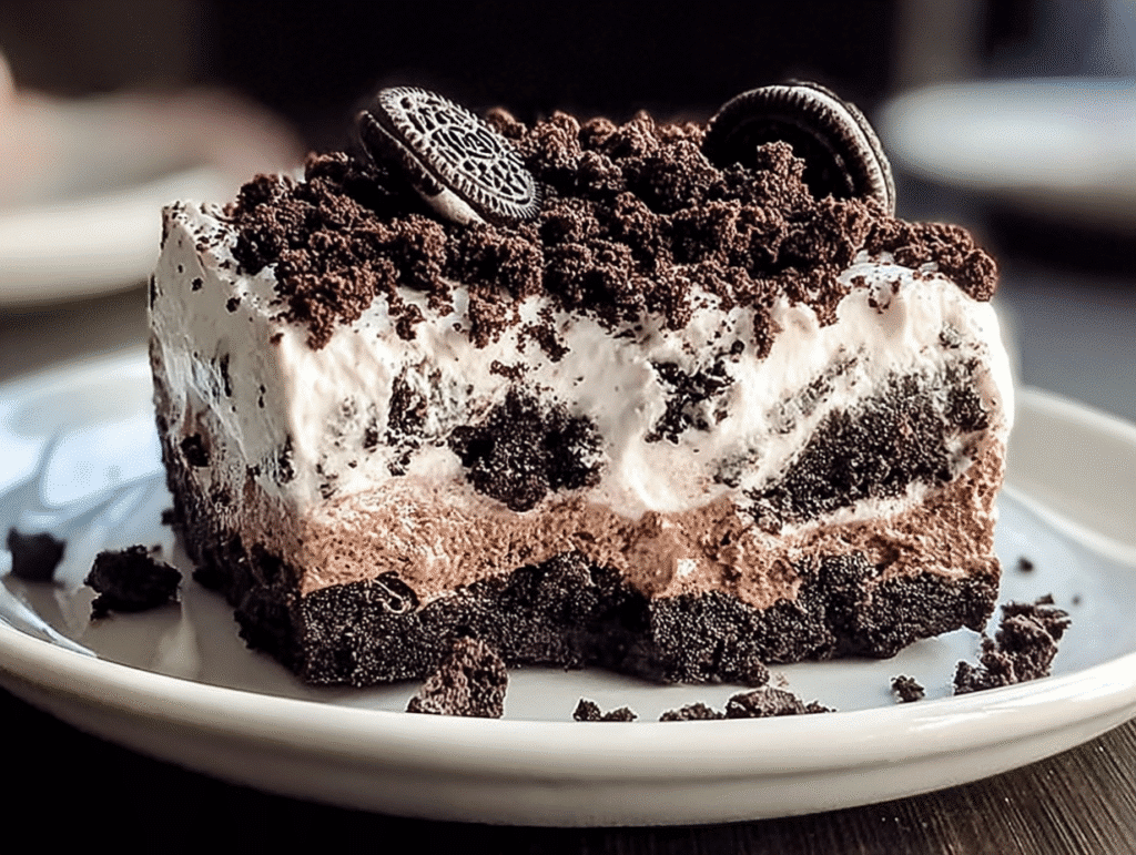 Oreo Poke Chocolate Cake