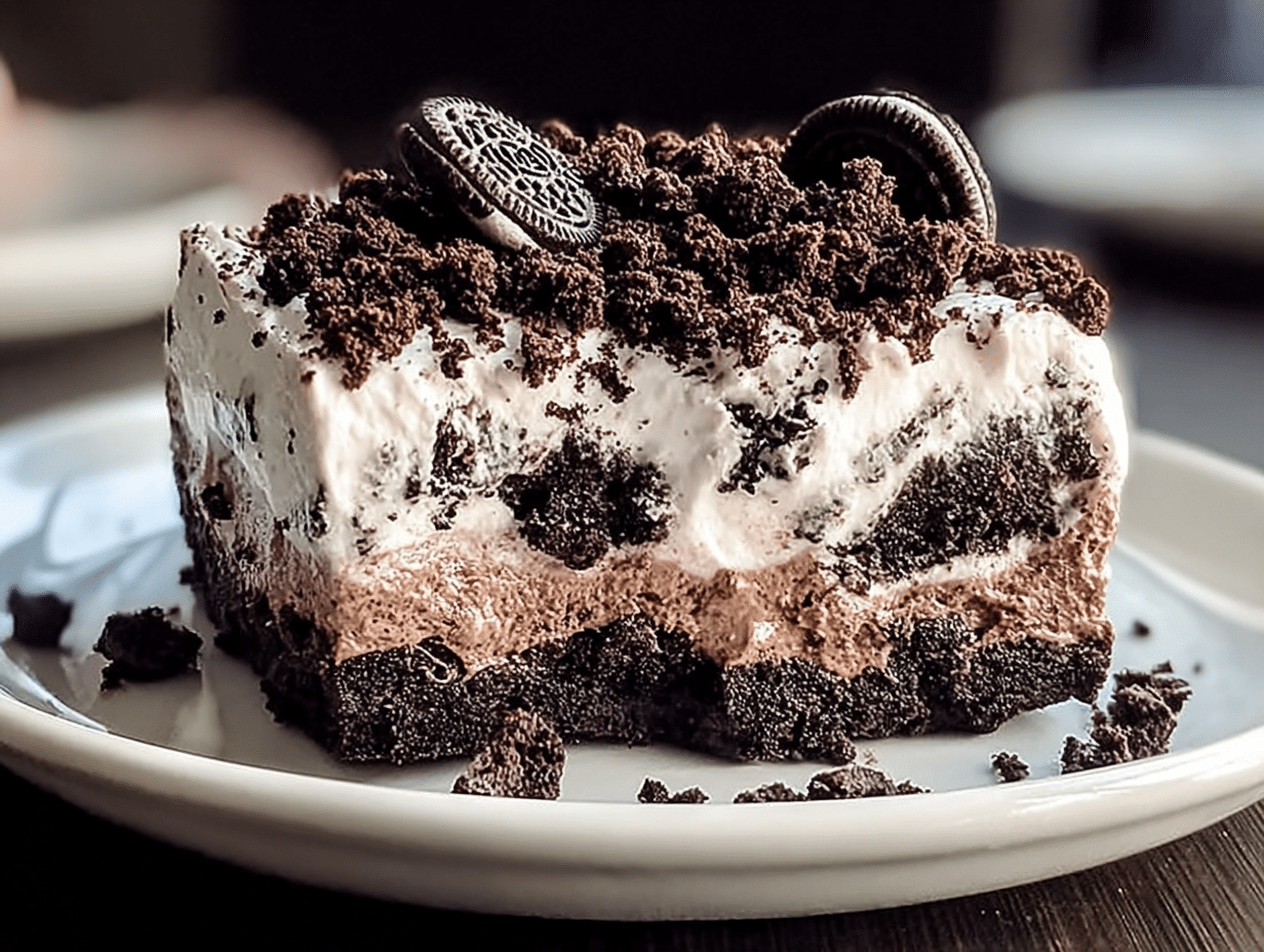 Oreo Poke Chocolate Cake