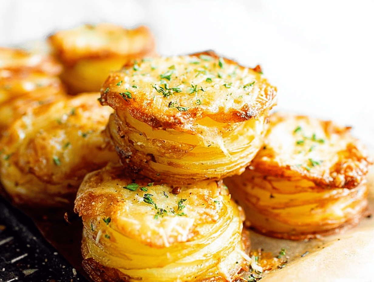 Parmesan Potato Stacks
