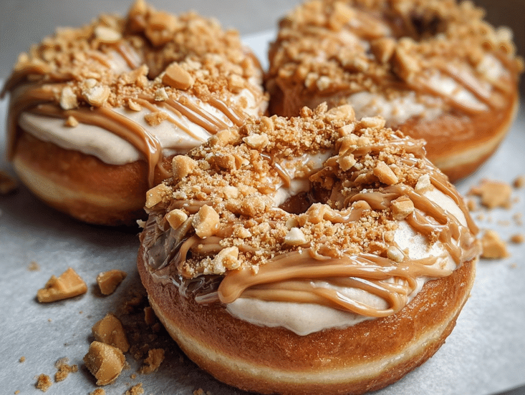 Peanut Butter Cheesecake Donuts
