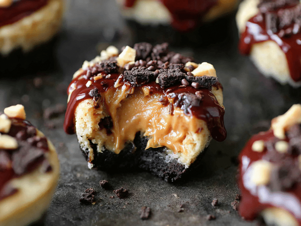 Peanut Butter Oreo Cheesecake Bites
