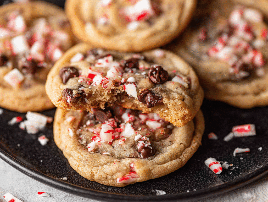 Peppermint Chocolate Chip Cookies