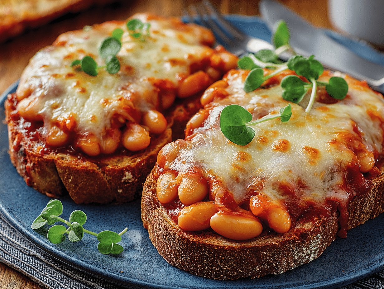 Pizza Beans on Toast