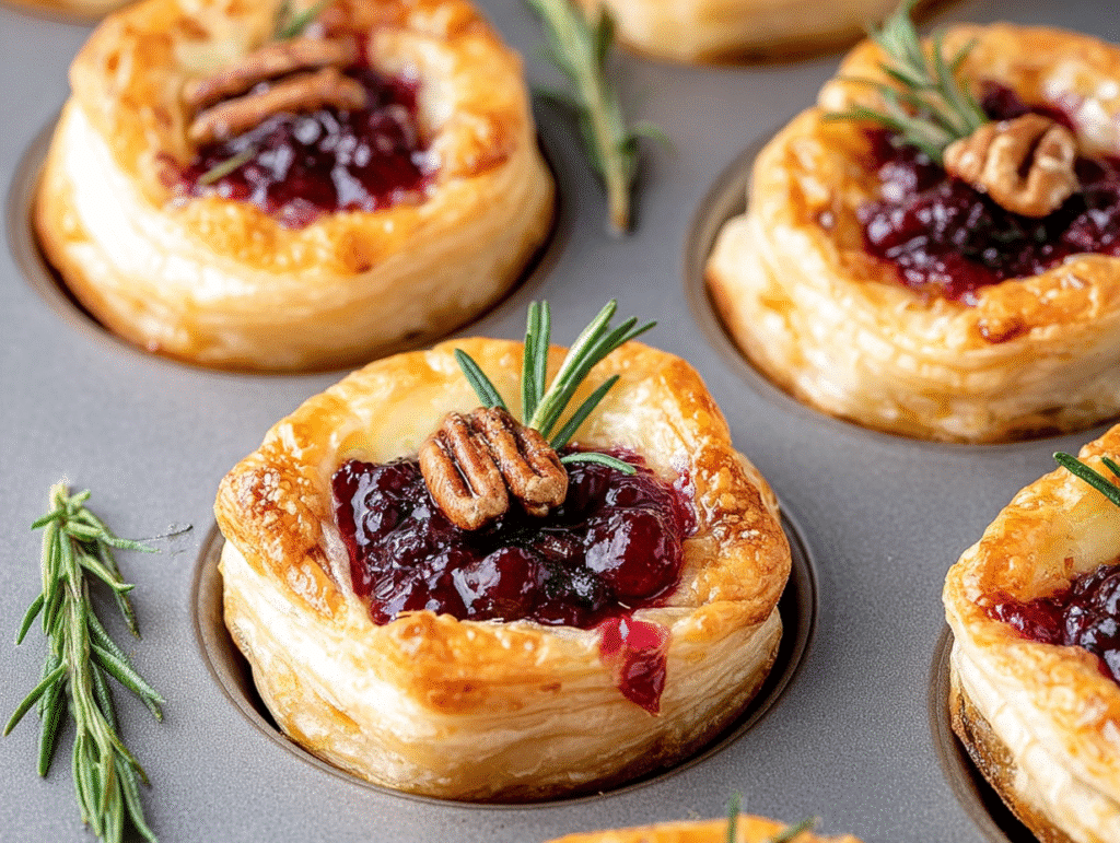 Puff Pastry Brie Bites