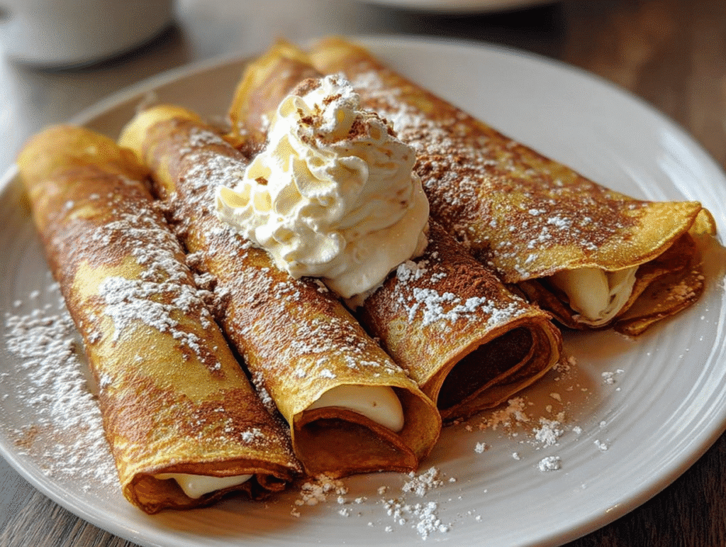 Pumpkin Crepes Cinnamon Mascarpone