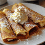 Pumpkin Crepes Cinnamon Mascarpone