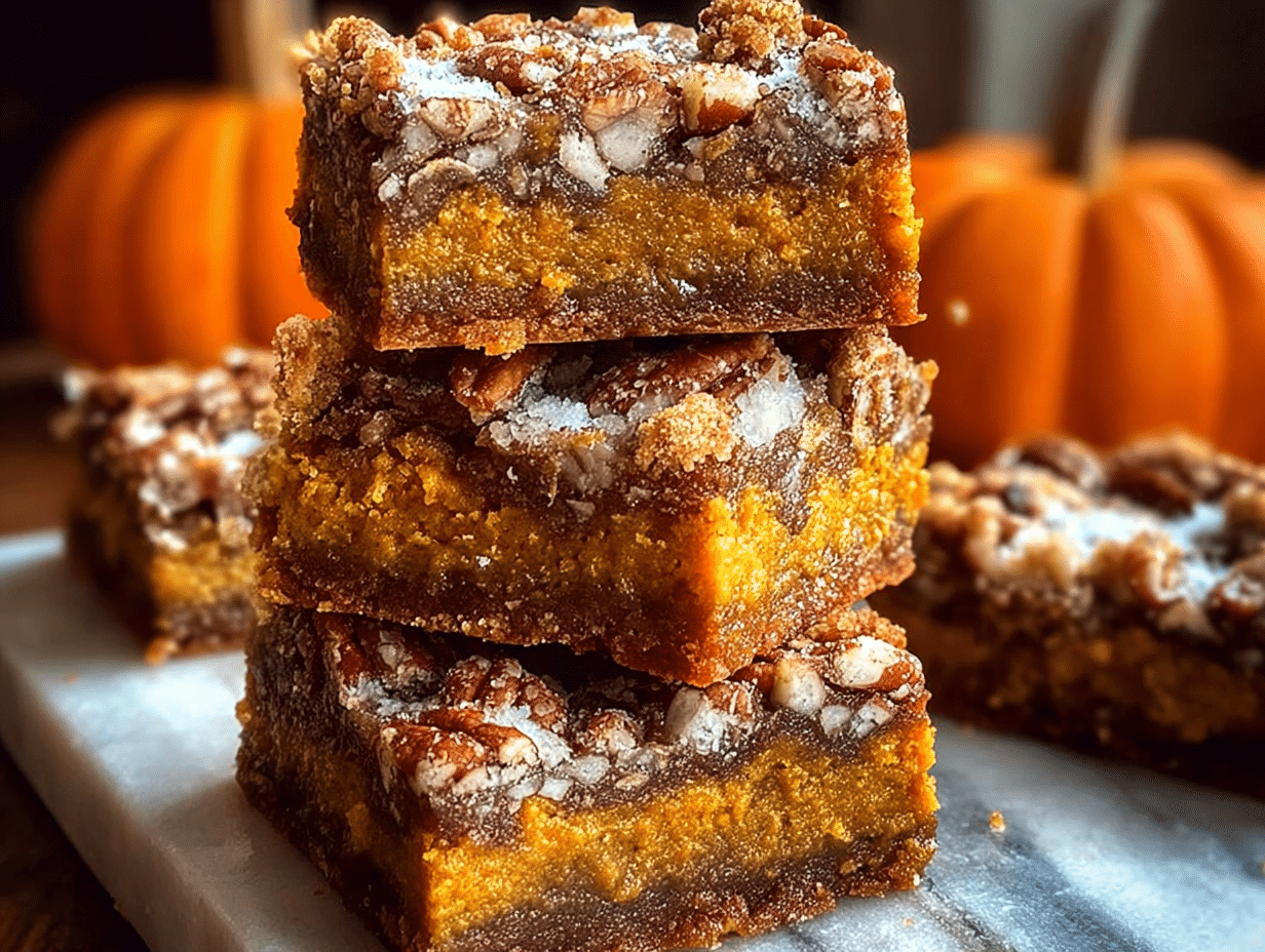 Pumpkin Magic Bars