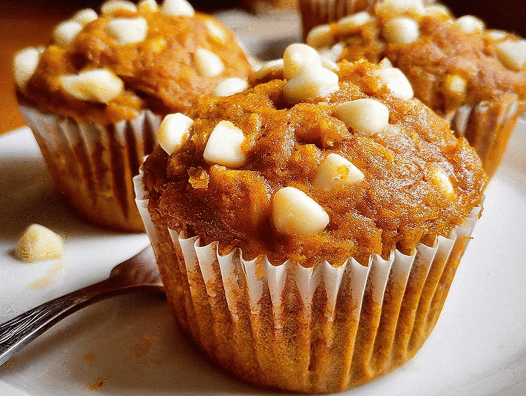 Pumpkin Muffins White Chocolate