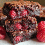 Raspberry Brownies Thick Fudgy