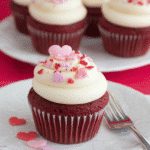Red Velvet Pink Buttercream Cupcakes