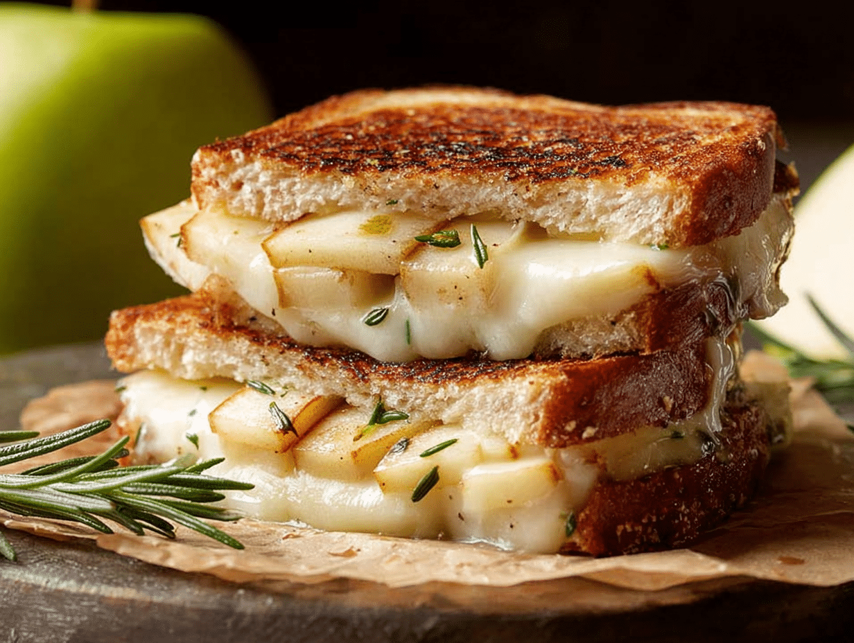 Roasted Apple and Brie Panini