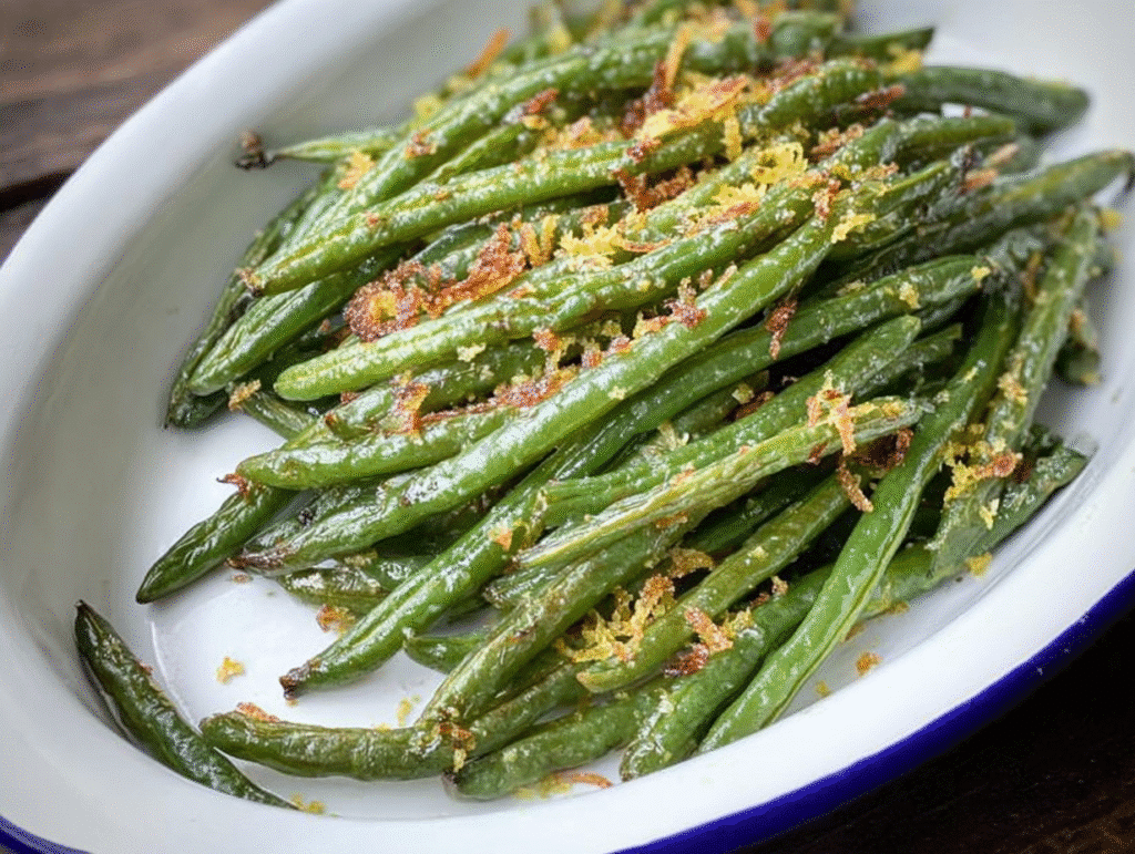 Roasted Parmesan Green Beans