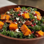 Roasted Sweet Potato and Baby Kale Salad