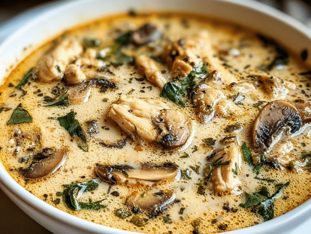 Rotisserie Chicken Mushroom Soup