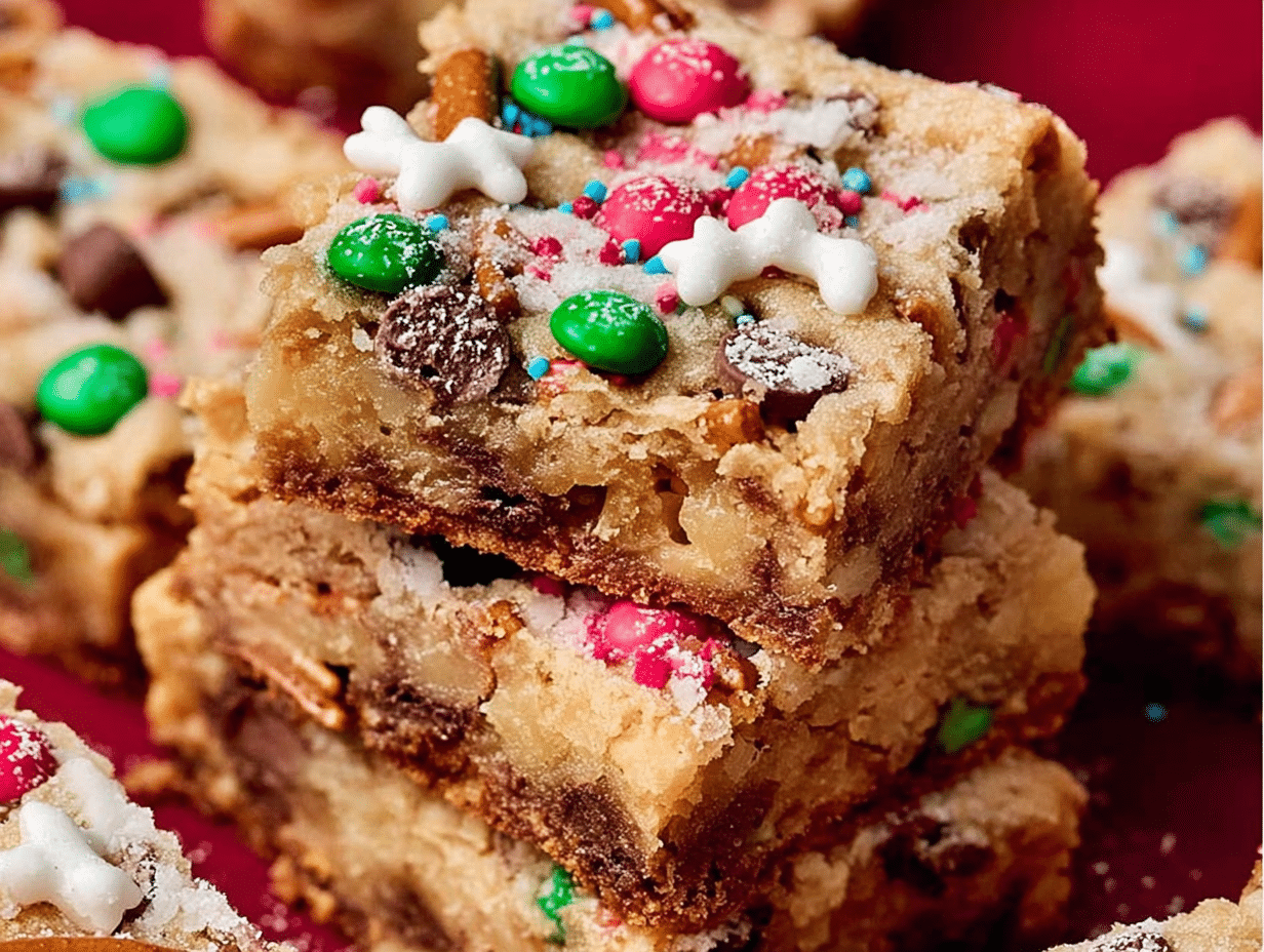 Santa's Trash Cookie Bars