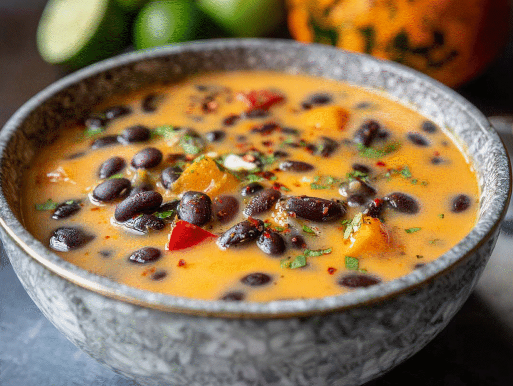 Simple coconut & bean soup