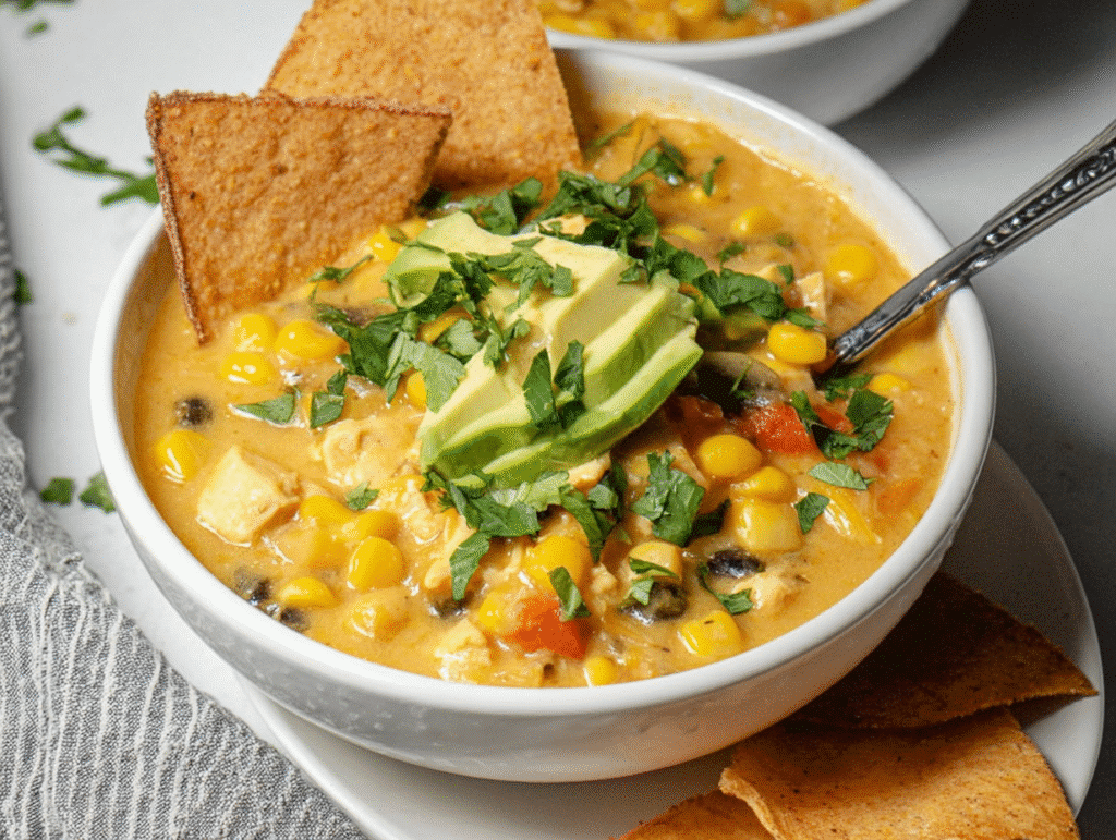 Southwest Chicken Corn Chowder