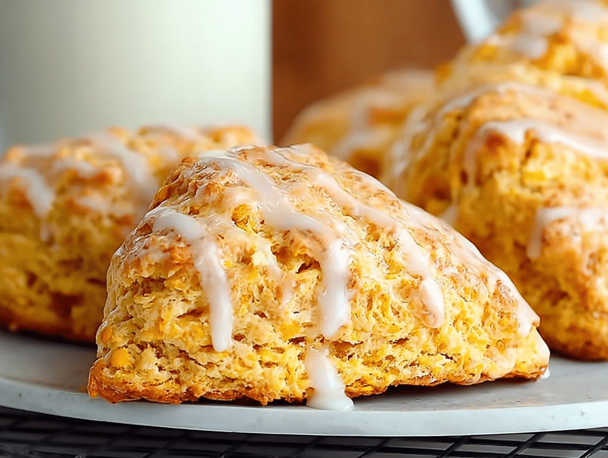 Spiced Baked Pumpkin Scones