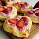Strawberry Cream Cheese Heart Danishes