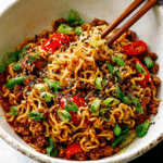 Sweet & Spicy Ramen Noodle Stir Fry