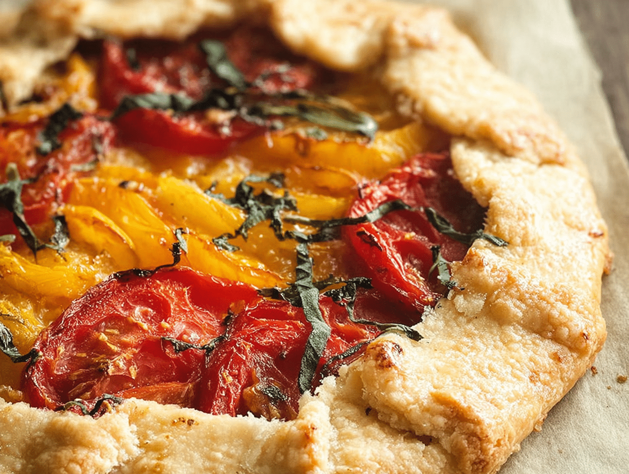 Tomato Basil Galette with Goat Cheese