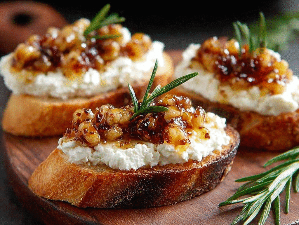 Whipped Feta Crostini with Hot Honey Recipe