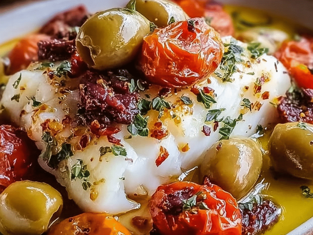 20 Minute Mediterranean Baked Cod