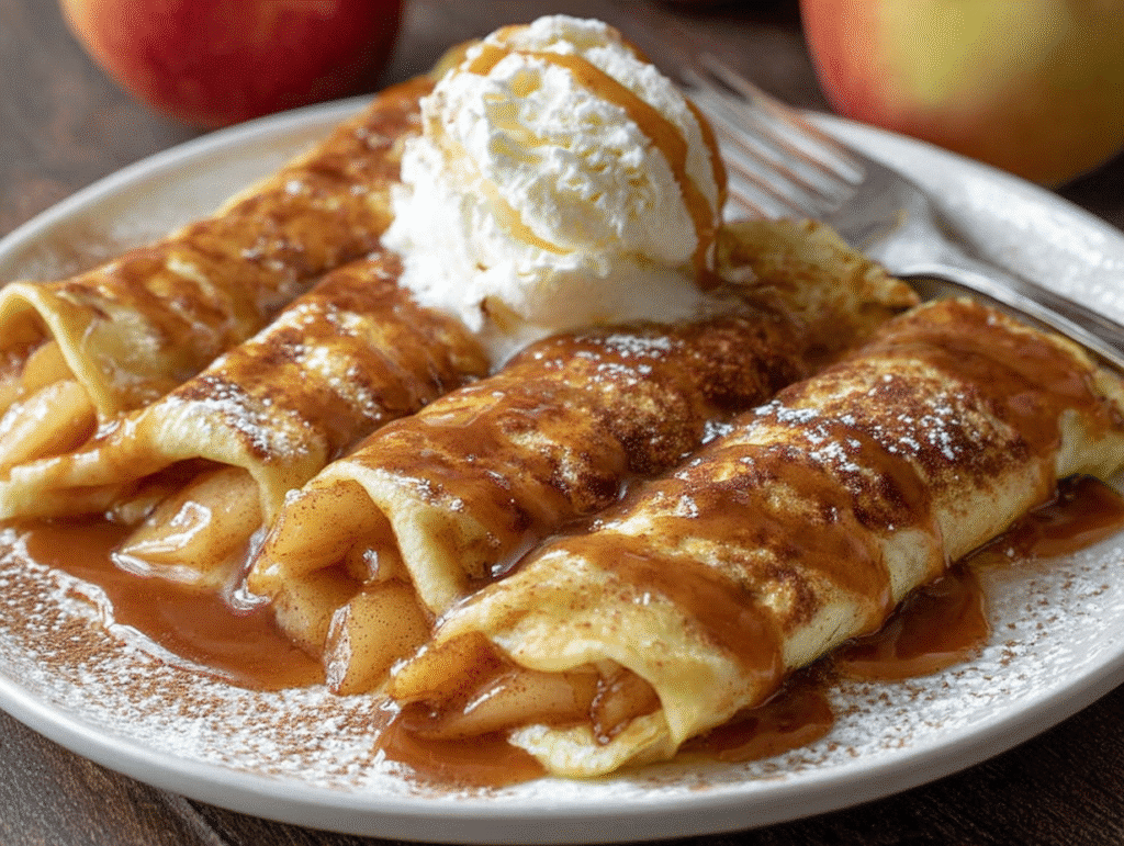 Apple Pie Enchiladas Bake