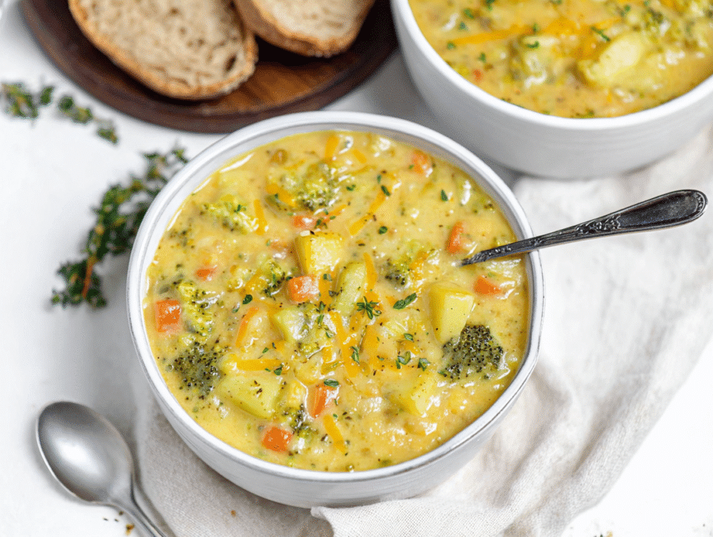Broccoli Potato Cheese Soup Recipe