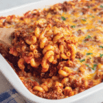 Cheesy Beef & Macaroni Casserole