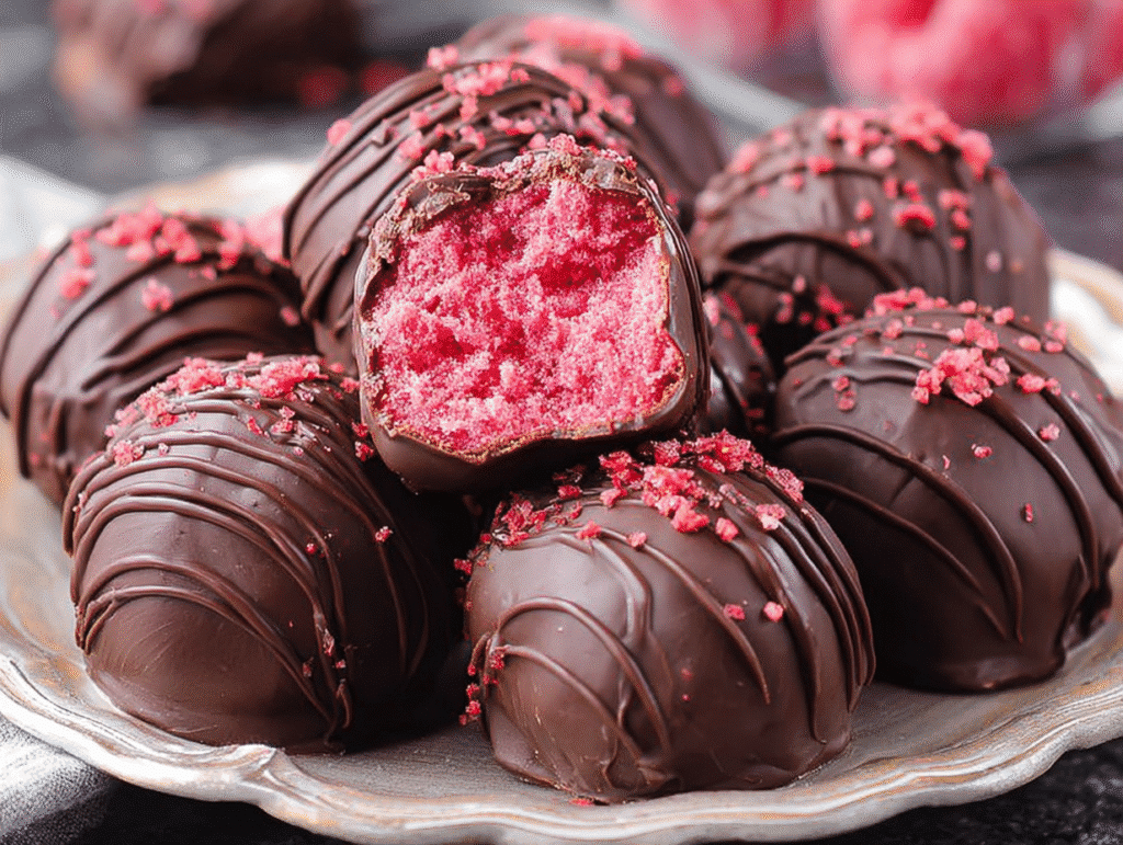 Chocolate Raspberry Truffles
