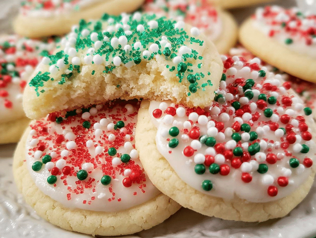 Christmas Sprinkle Sugar Cookies