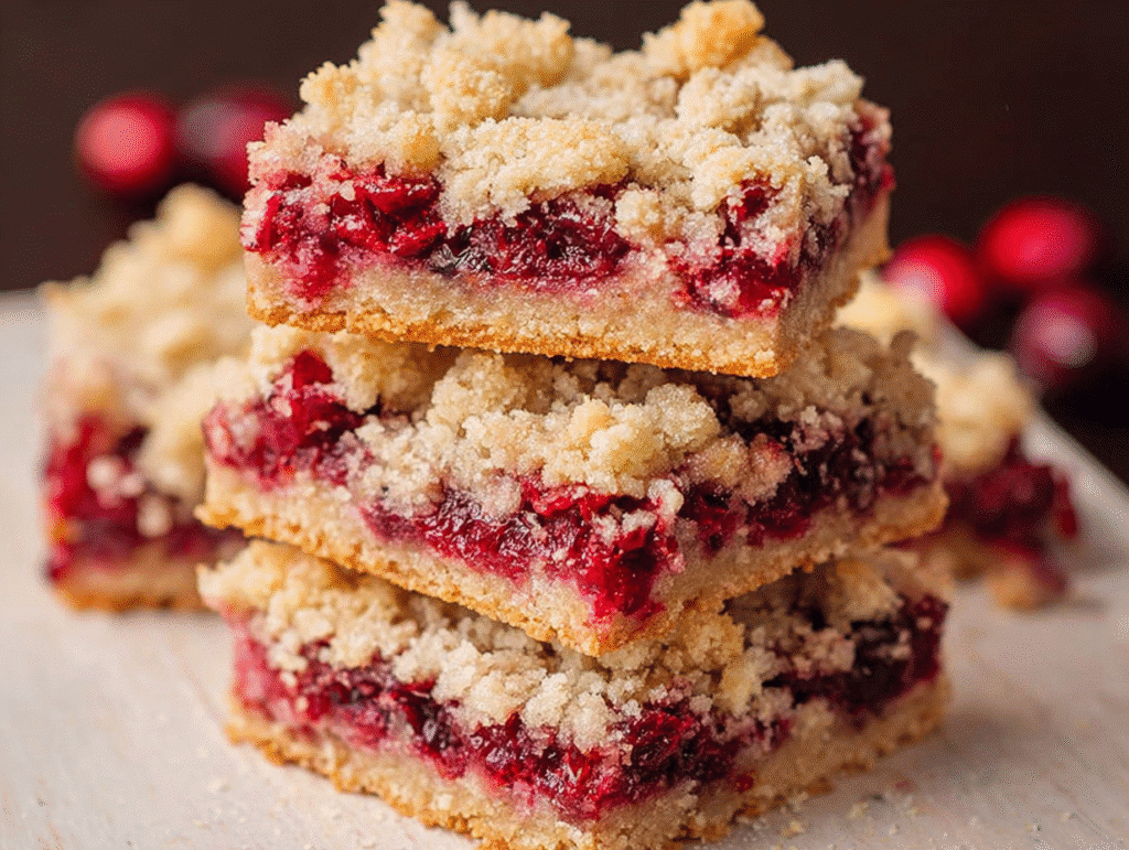 Cranberry Crumble Bars
