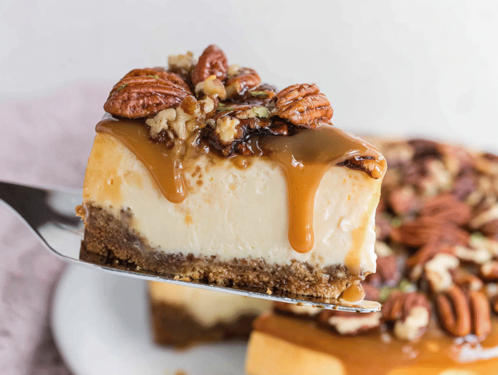 Creamy Pecan Pie Cheesecake