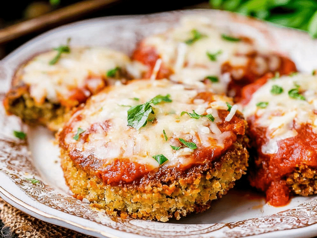 Crispy Baked Eggplant Parmesan