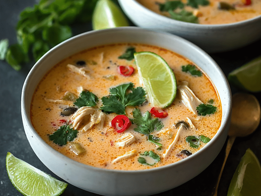 Crockpot Thai Coconut Chicken Soup