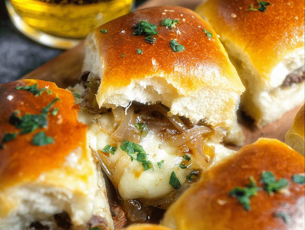 French Onion Beef Sliders For A Crowd