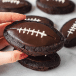 Fudgy football brownies