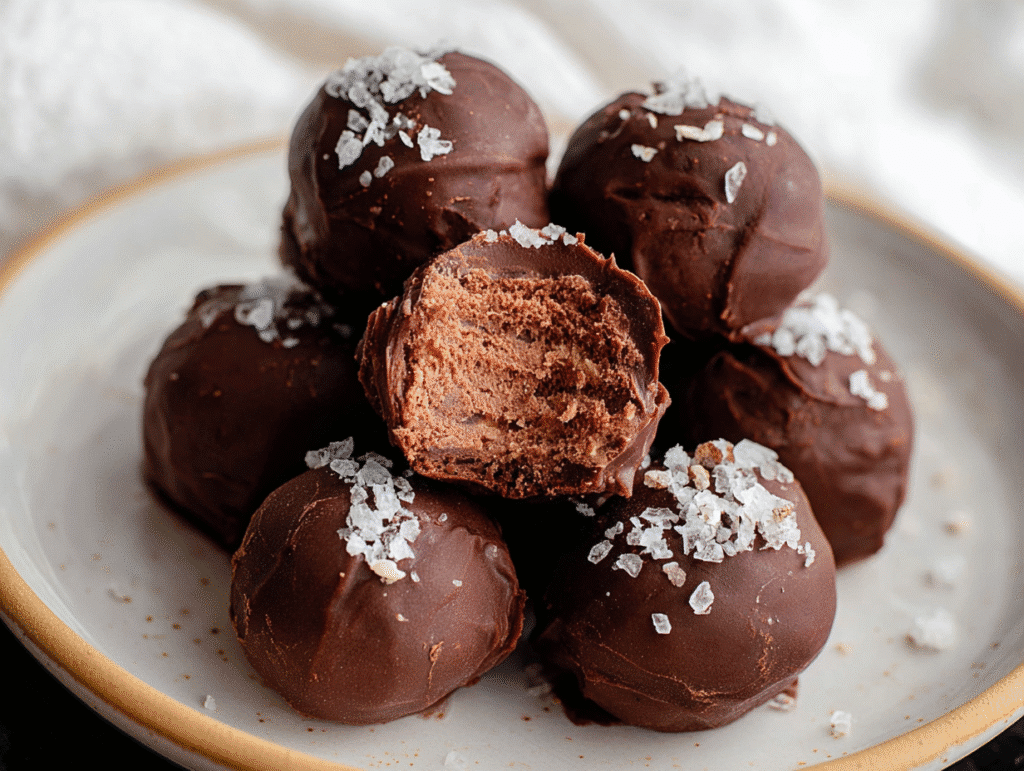 Healthy Chocolate Date Truffles